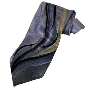 J Garcia Silk Tie Ltd Edition Orange Horizon Collection 41 Lavender Gray 2005